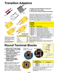 Thumbnail of document Data Sheet - TAS-KI Transition Adapters for Thermocouple Connectors